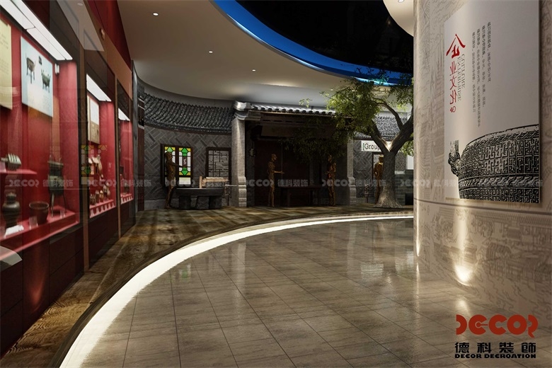 在企業(yè)展廳裝修中，如何利用流線型設(shè)計(jì)和空間分區(qū)？