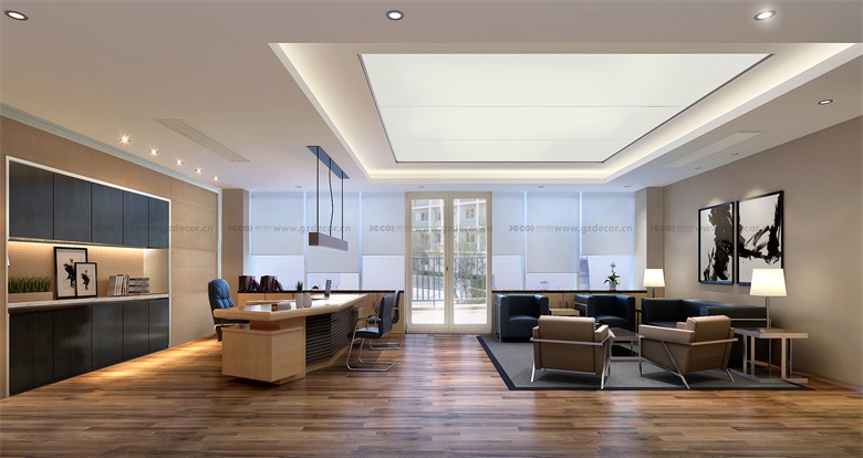 50平米辦公室設(shè)計中辦公桌選用獨立式還是組合式